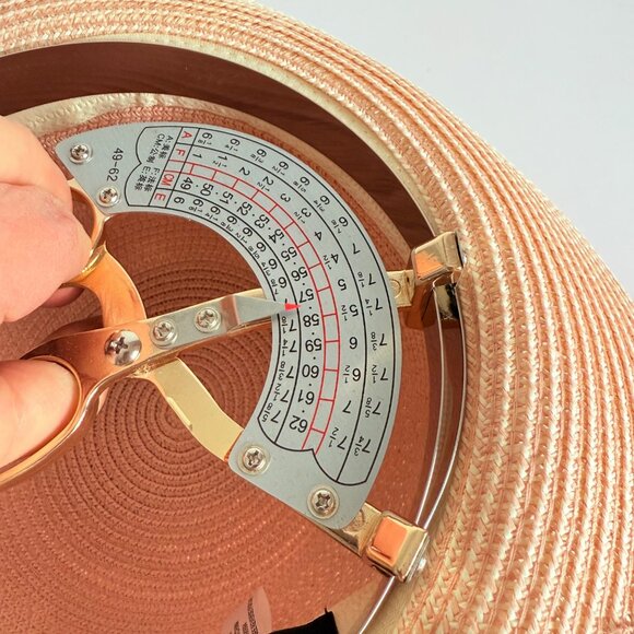 Magid Hats Rolled Wide Brim Sun Hat Pink Ombre Straw Ponytail Hair Bun Notch - Picture 9 of 10